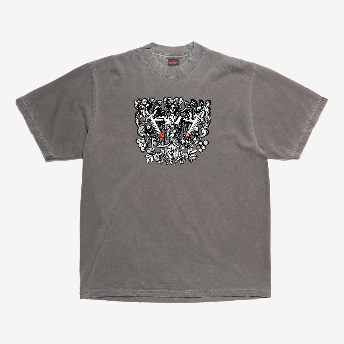 DOUBLE DAGGER TEE GREY
