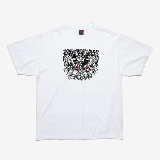 DOUBLE DAGGER TEE WHITE